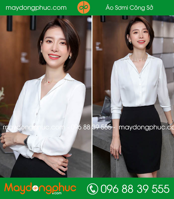 Đồng phục áo sơ mi màu trắng